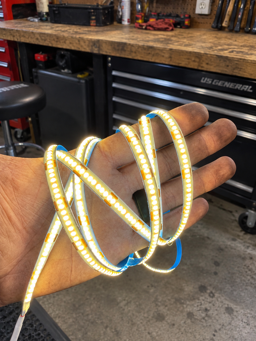 6.5FT USB COB LED Light Strip – Dimmable White