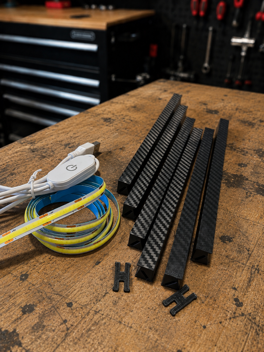 Garage Gear Light Holder And LED -Snap-on Master Series Compatible