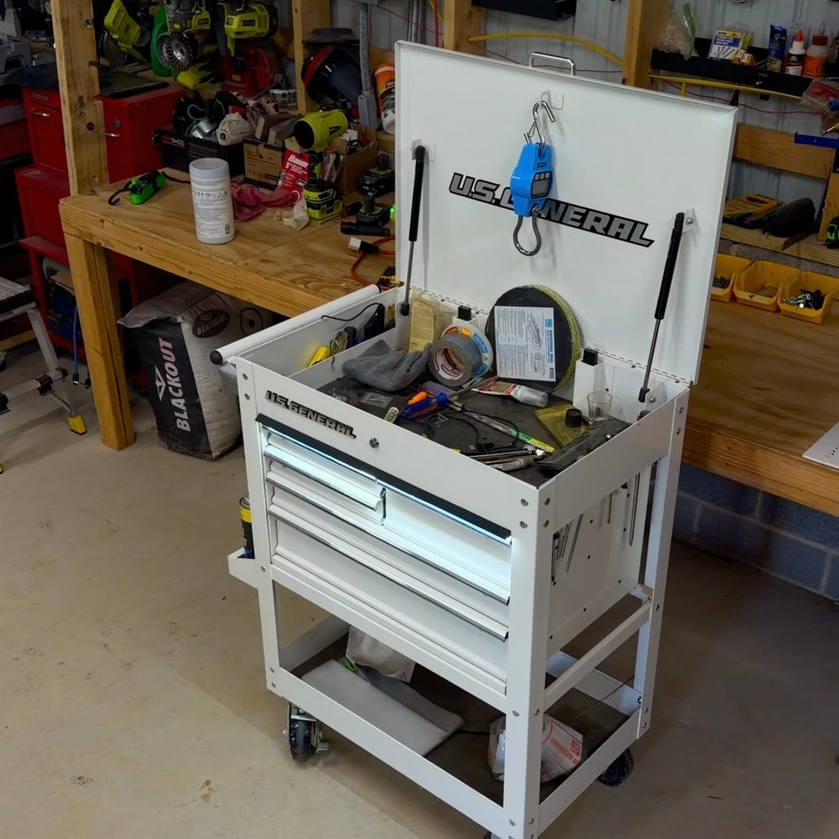 U.S. GENERAL Compatible: Tool box light for 30in carts