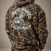 Garage Gear “Dirty Hands, Clean Money” Camo Hoodie