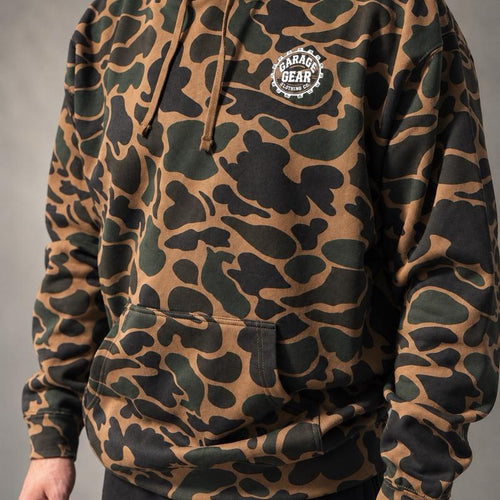 Garage Gear “Dirty Hands, Clean Money” Camo Hoodie