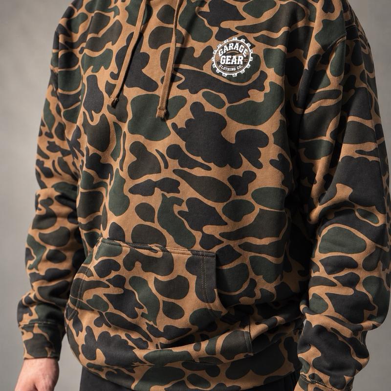 Garage Gear “Dirty Hands, Clean Money” Camo Hoodie